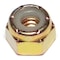 Midwest Fastener Nylon Insert Lock Nut, 1/4"-20, Steel, Grade 8, Yellow Zinc, 50 PK 08205 - alternate 1
